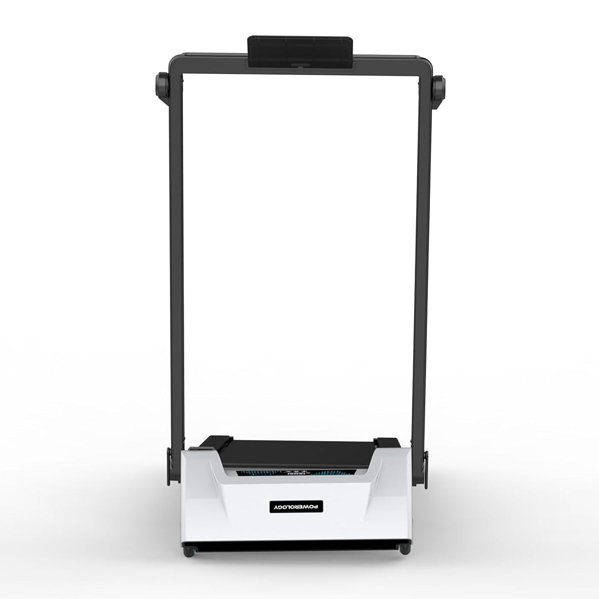 Powerology Incline Treadmill with 5-Level Electric Incline, Handrail & 12km/h Speed – White