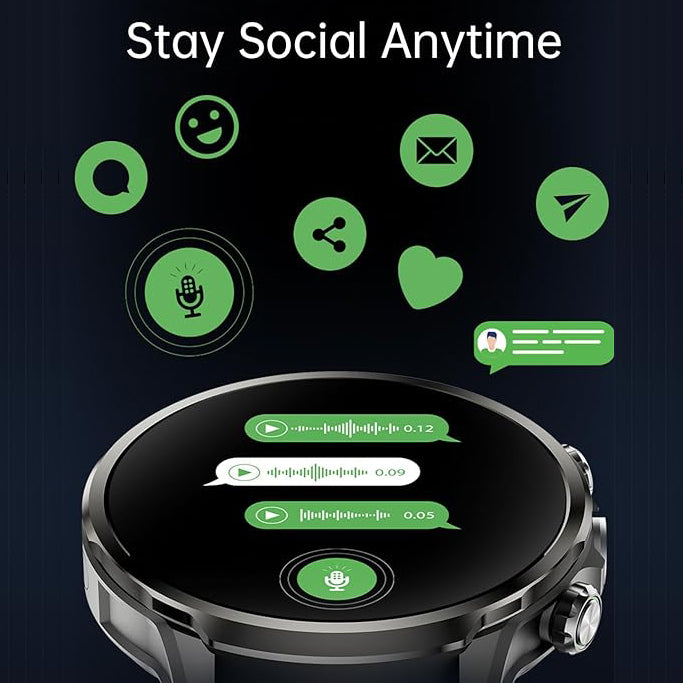 ساعة Black Shark Watch X الذكية بنظام Android وشاشة منحنية 1.9 بوصة ودعم 4G – أسود