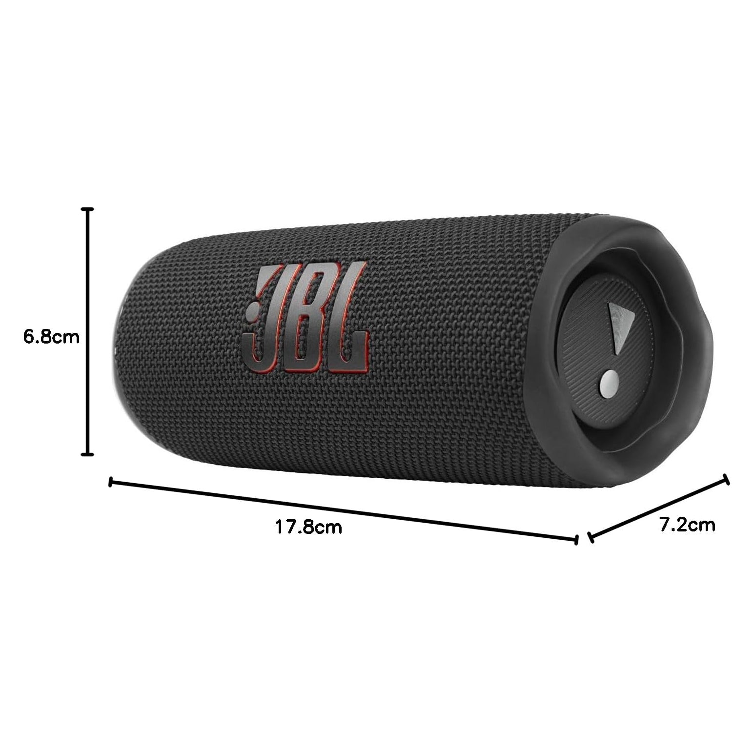 سماعة JBL Flip 6 المحمولة المقاومة للماء IP67 بصوت JBL Original Pro وبطارية حتى 12 ساعة – أسود