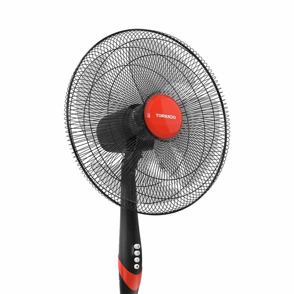 Tornado Stand Fan 18 Inch 4 Blades Black X Red Tsf-18Xw