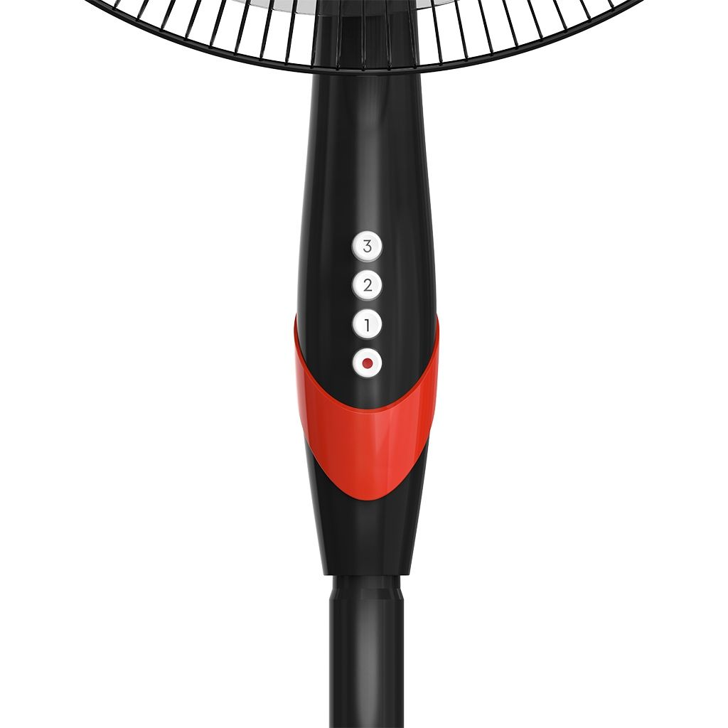 Tornado Stand Fan 18 Inch 4 Blades Black X Red Tsf-18Xw