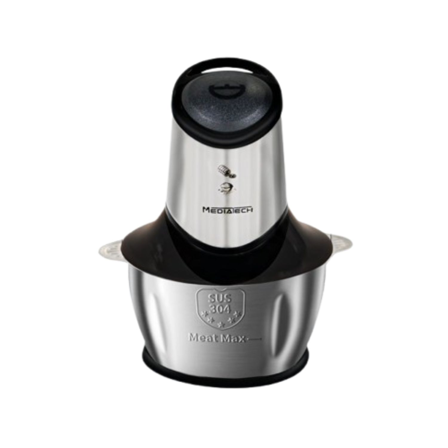 Mediatech Mediatech Food Chopper | 2.0L Stainless Steel Bowl 4 Stainless Steel