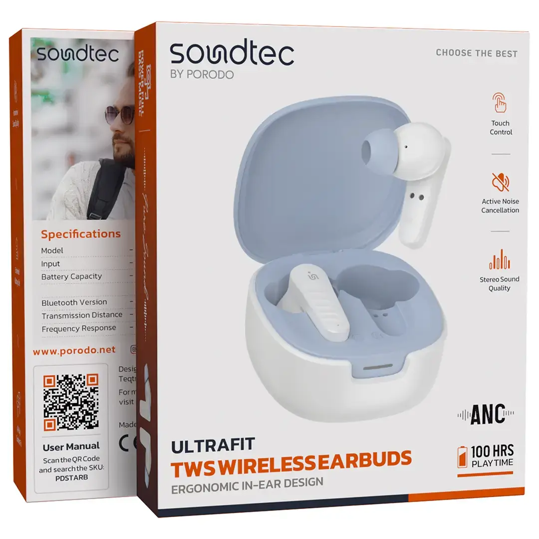 Porodo Soundtec Ultrafit 300 mAh Air Buds