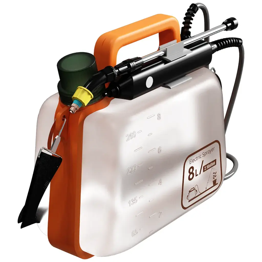 Porodo Lifestyle AquaSplash 2-in-1 1500mAh Portable Garden Electric Water Sprayer - Orange