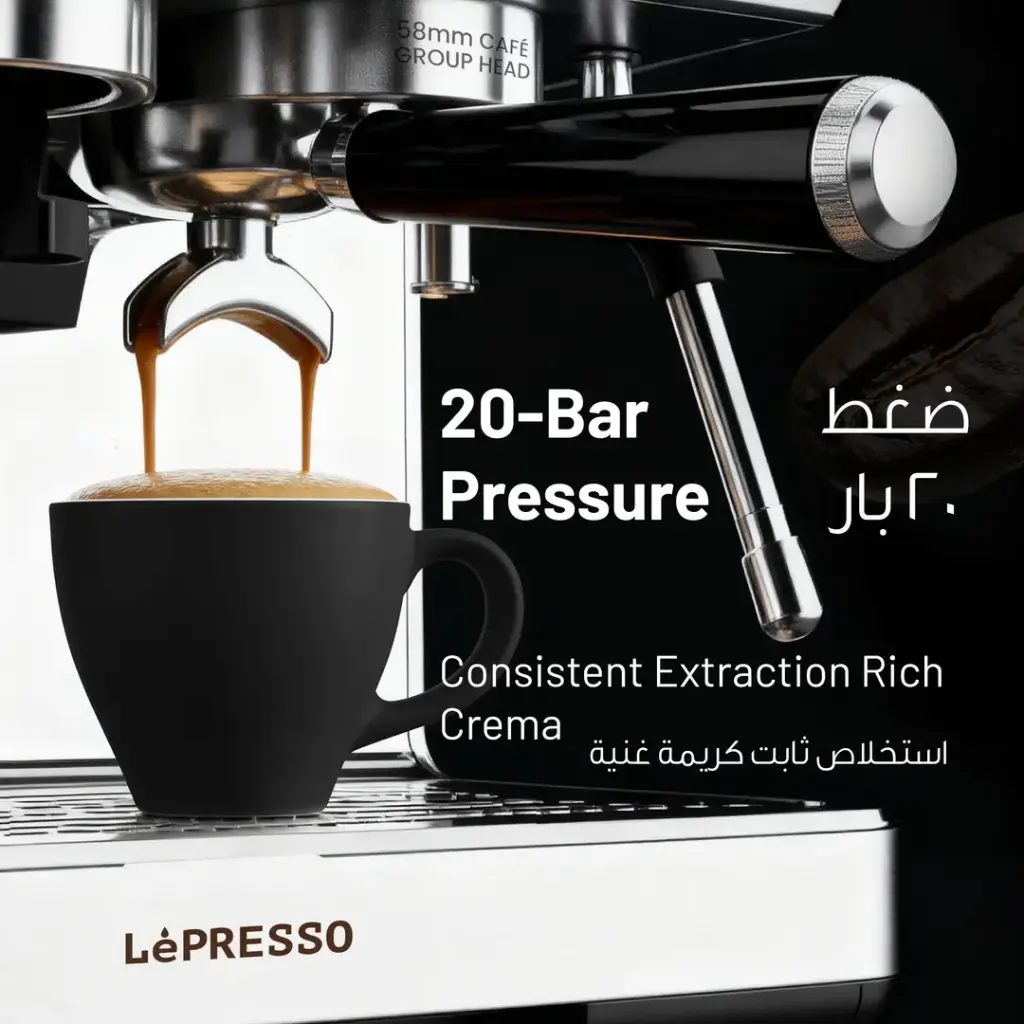 LePresso Deliziosa Dual Boiler Semi Automatic Coffee Machine