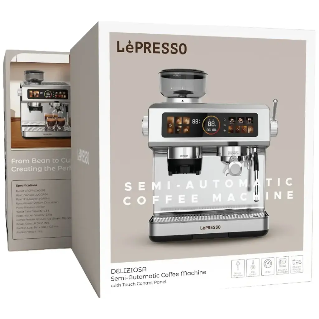 LePresso Deliziosa Dual Boiler Semi Automatic Coffee Machine