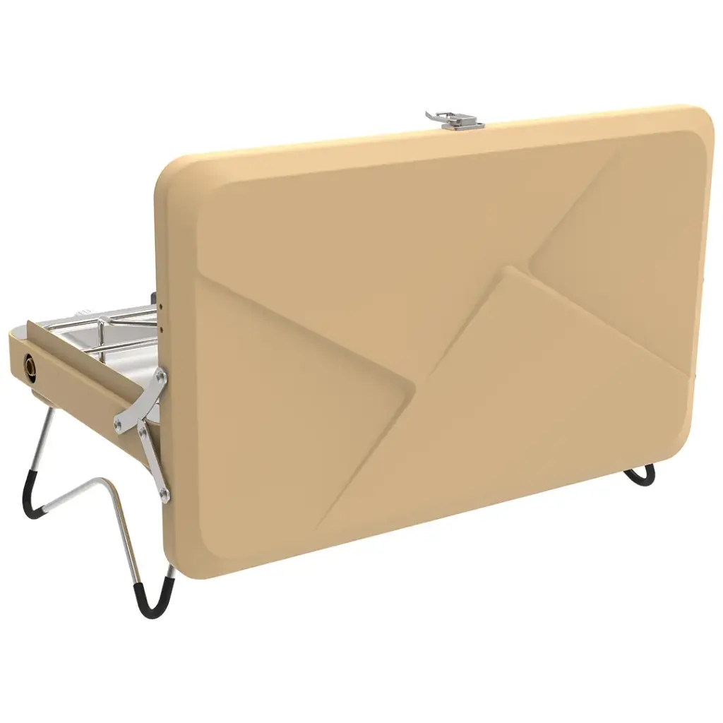 Porodo Lifestyle Portable Camping Stove with Dual Burner - Khaki