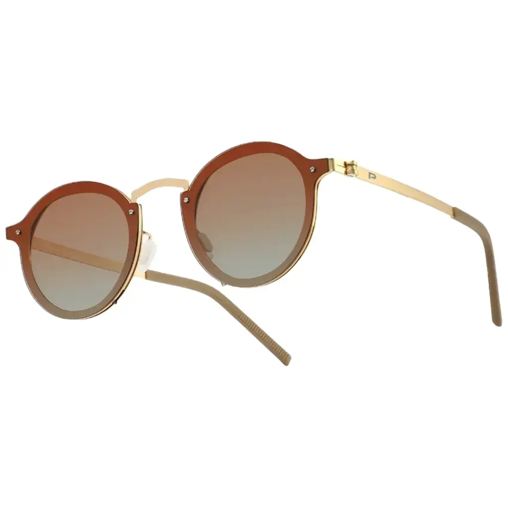 Porodo Riviera Lifestyle Elegant Round Frame Sunglasses With Manual Adjustable Darkness Control