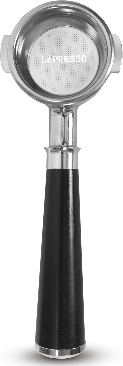 LePresso 58mm Bottomless Portafilter with Wood Handle