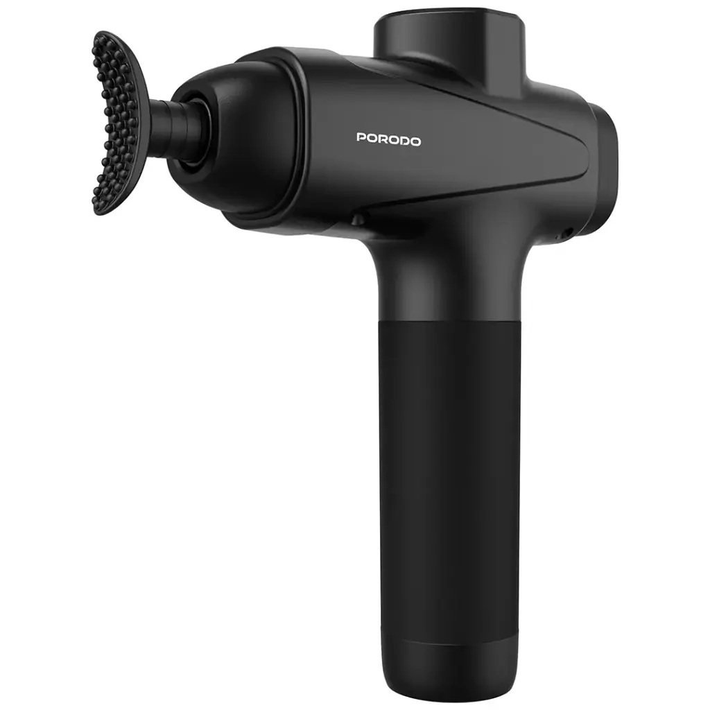 Porodo Lifestyle Multi Head 30 Speed 6 Heads Massager with Touch Display - Black