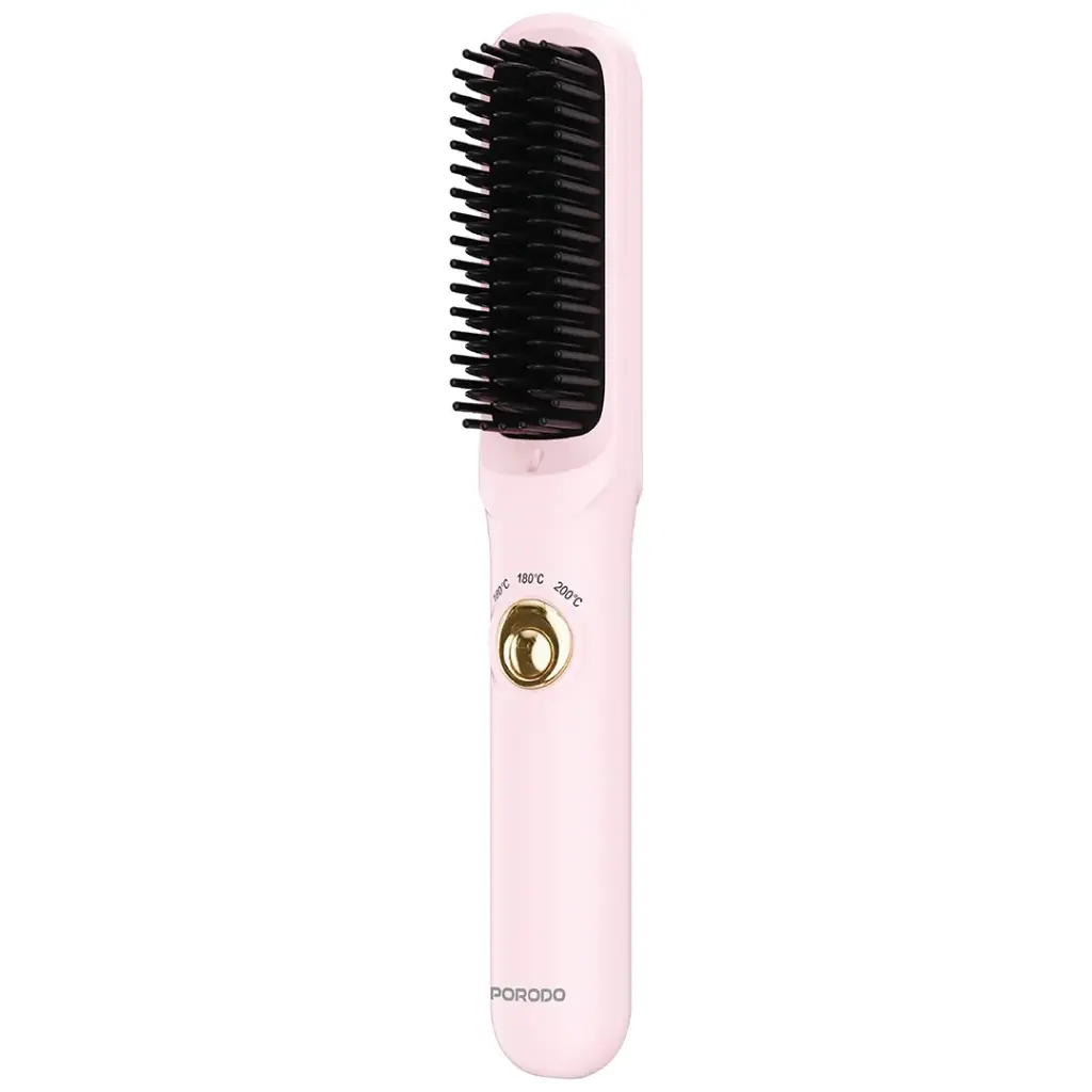 Porodo Lifestyle 2 in1 Hair Starightner with detachable Hot Comb- Pink