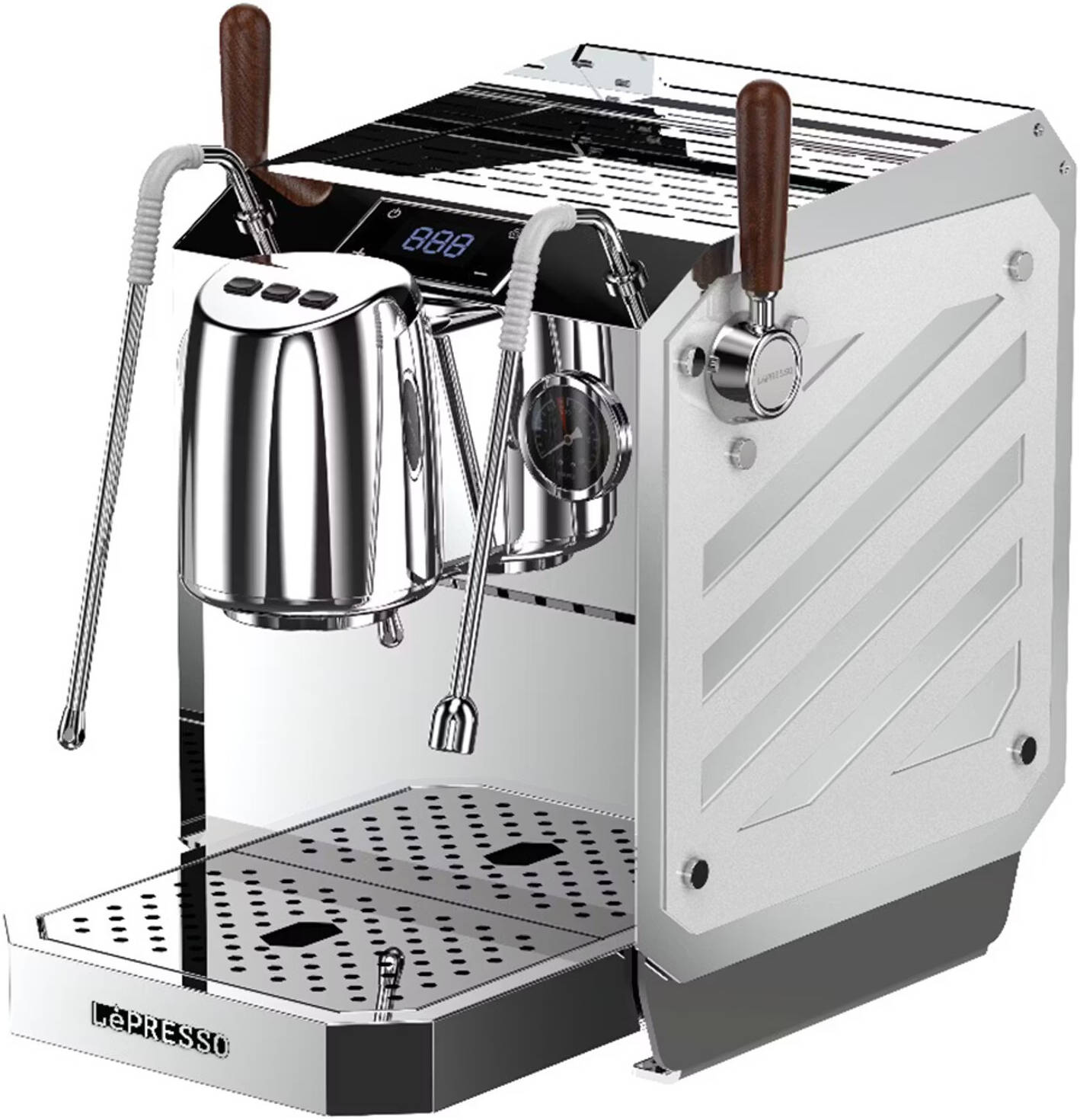 LePresso Corazzato 9 Bar Coffee Machine with Italian Rotary Pump - Silver