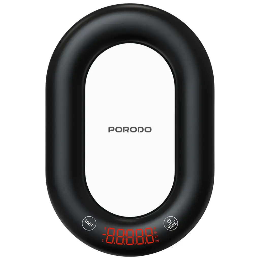 Porodo Glass Design Lifestyle Bluetooth Rechargeable Digital Smart Kitchen Scale
