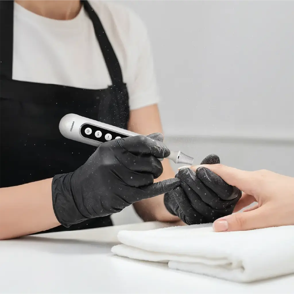 Porodo Lifestyle 8 in 1 Rechargeable Electric Nail Drill with 10 Speeds and LED Disp