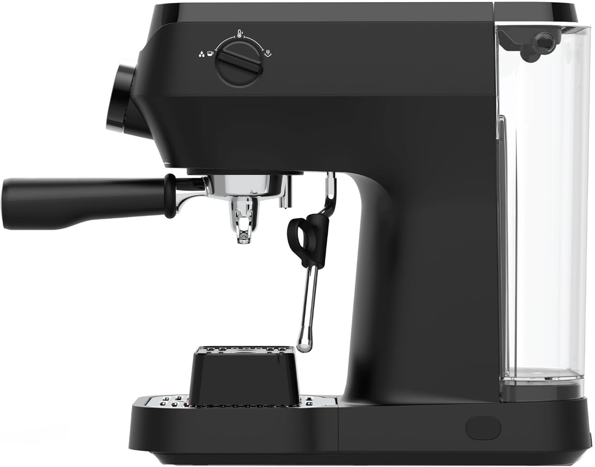 LePresso LuceNero 19-Bar Coffee Machine with LCD Screen - Black