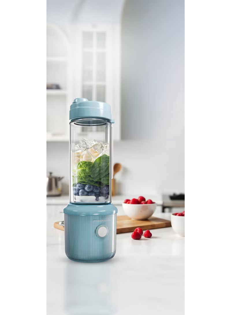 Powerology Press & Refresh Portable Blender 450ml 2500mAh 6 Blades 126W