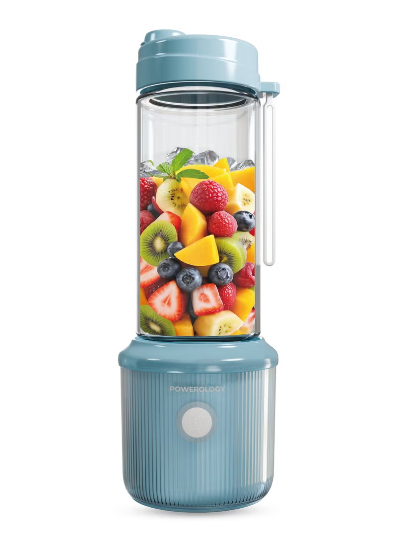 Powerology Press & Refresh Portable Blender 450ml 2500mAh 6 Blades 126W