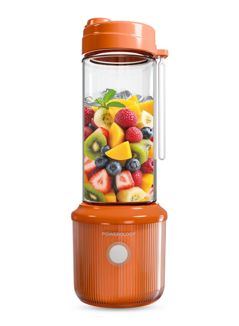 Powerology Press & Refresh Portable Blender 450ml 2500mAh 6 Blades 126W