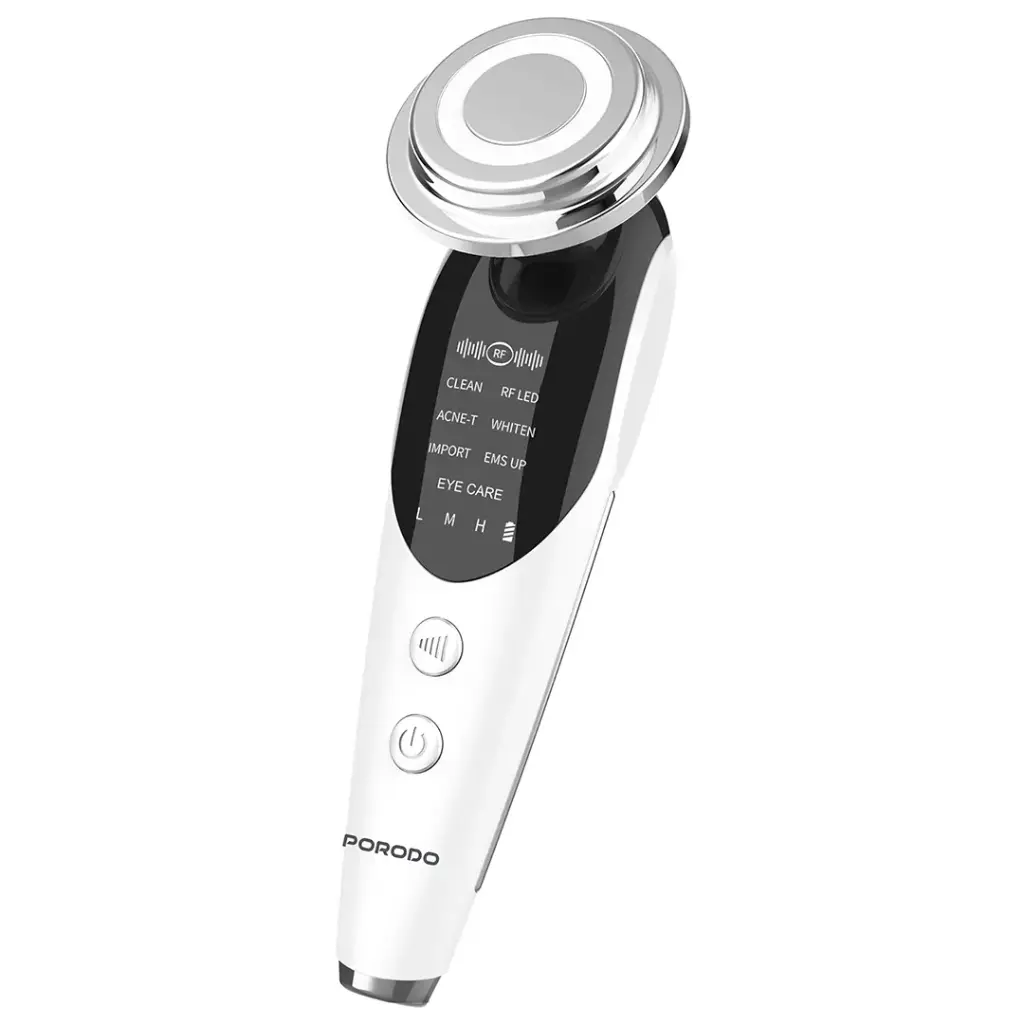 Porodo 7 in 1 Multifunction Beauty Facial massager- White