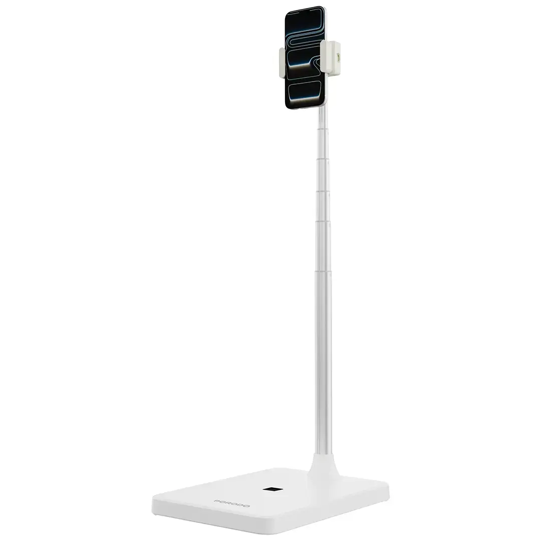 Porodo Multifunctional Phone & Tablet With Extendable Pole - White