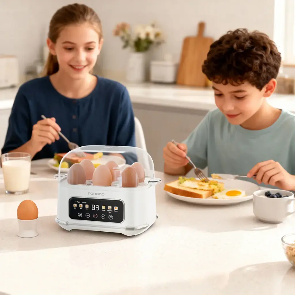 Porodo Lifestyle Poacher Smart Electric Egg Bolier- White