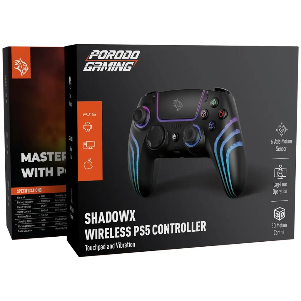 Porodo Gaming Shadowx PS5 Controller - White