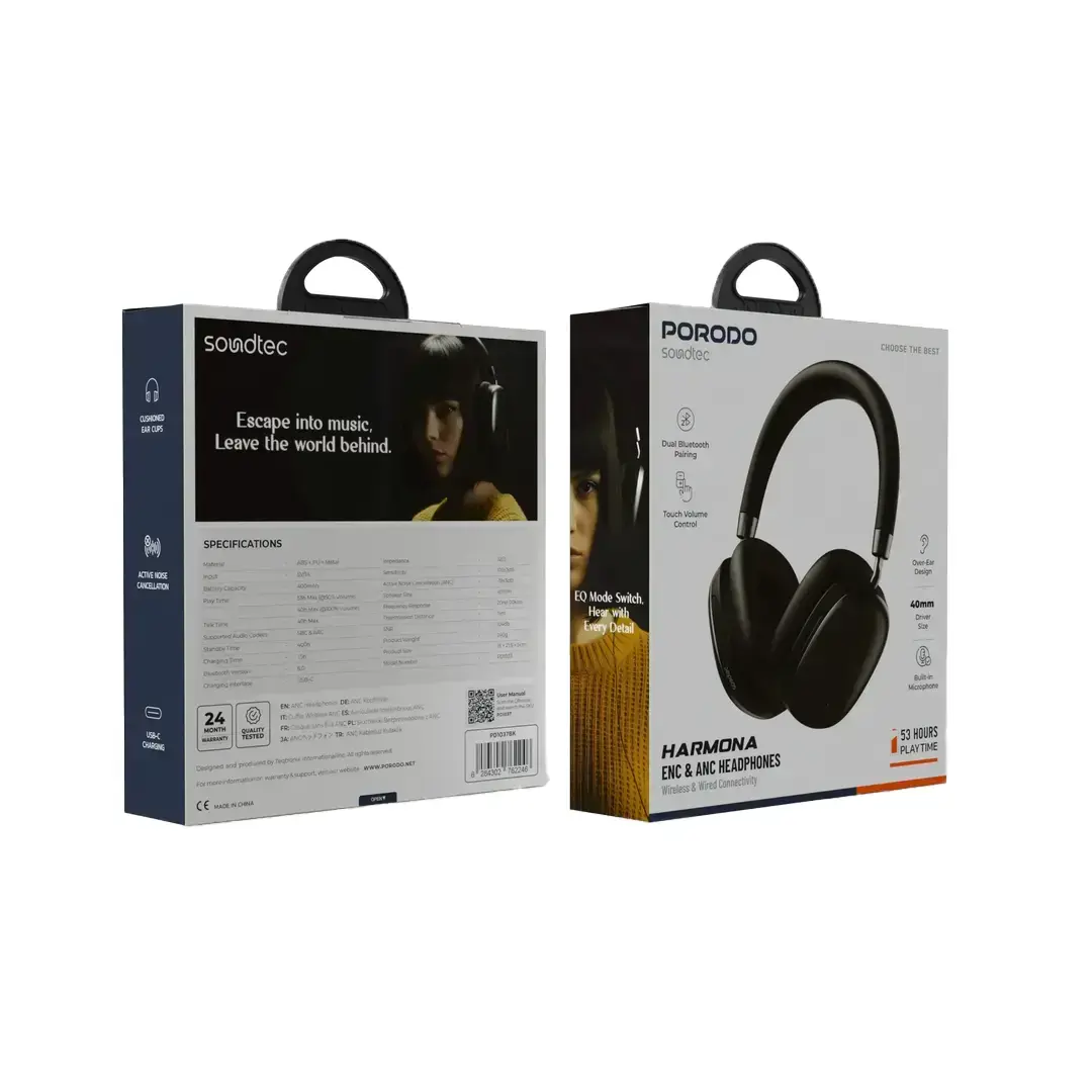 Porodo Soundtec Harmona ANC+ENC with Touch Control