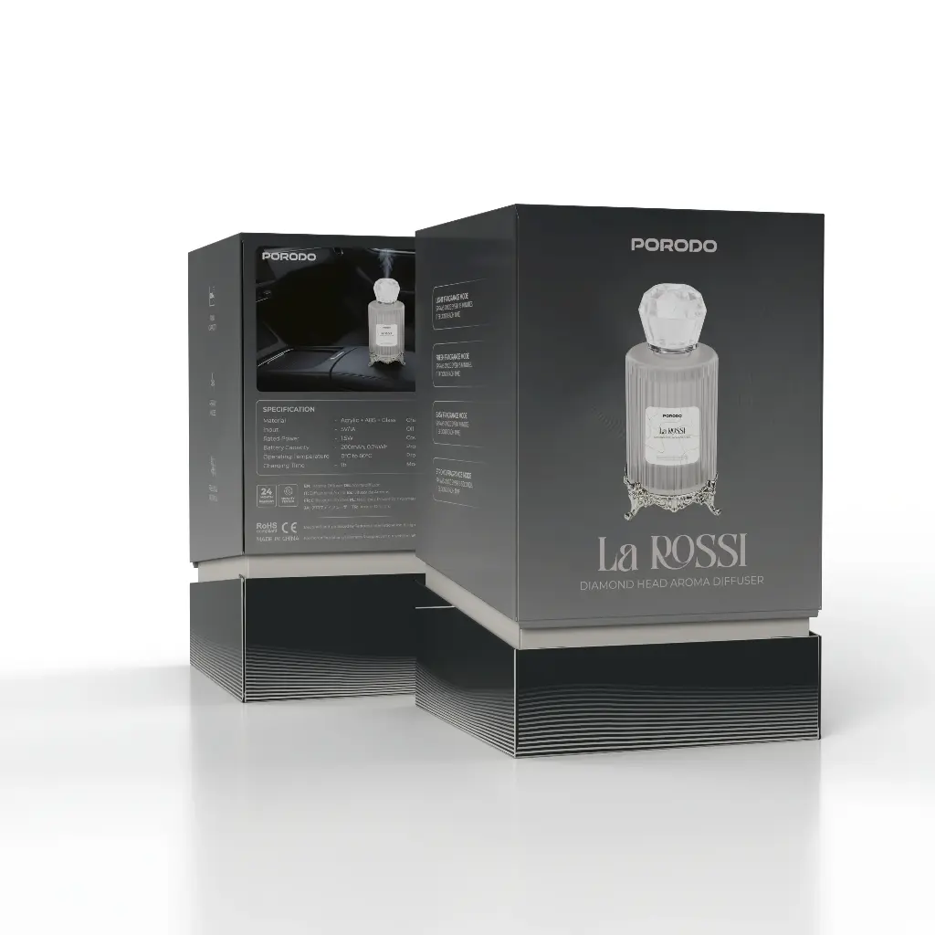 Porodo Lifestyle 120 ML Aroma Diffuser with Diamond Head