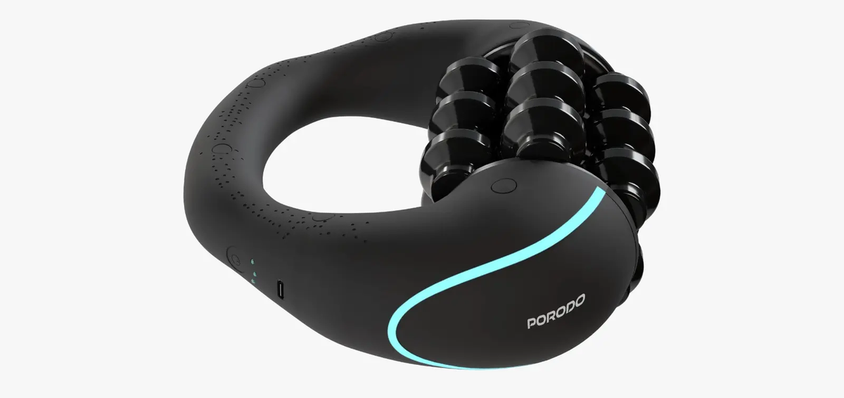 Porodo RELIEVA Lifestyle Roller Massager With 3 Speed Rotation- Black