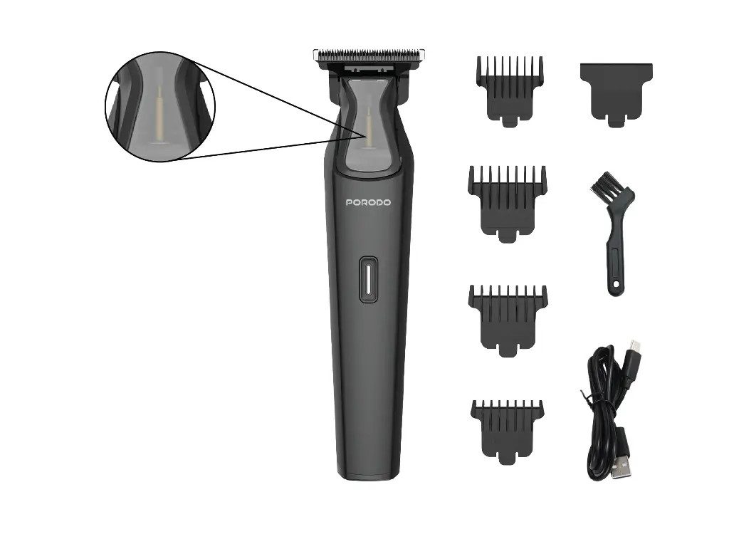 Porodo Spine Lifestyle 600 mAh Rechargeable Trimmer with Type-C port