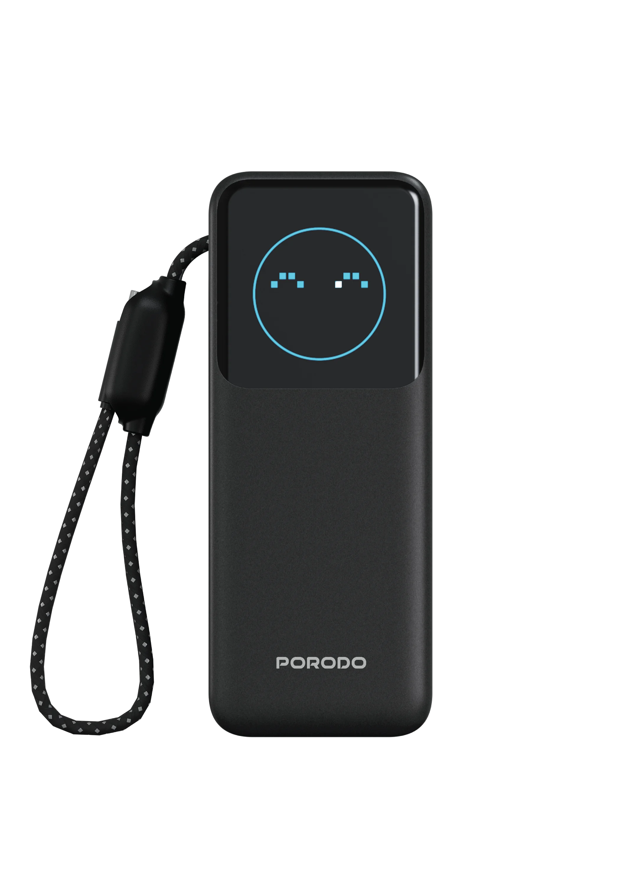Porodo Polo 20000MAH 100w Powerbank With Type-C to c Cable - Black