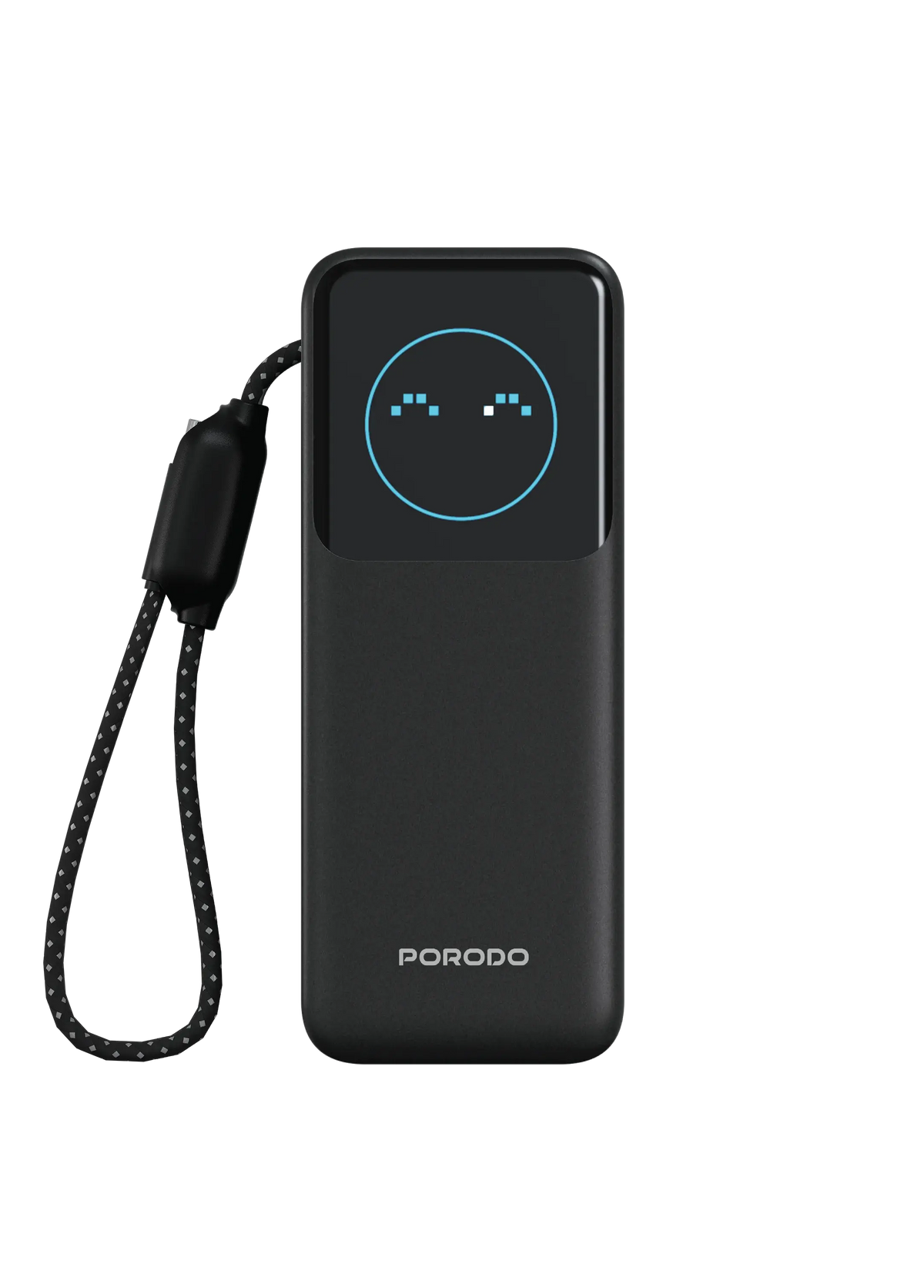 Porodo Polo 20000MAH 100w Powerbank With Type-C to c Cable - Black