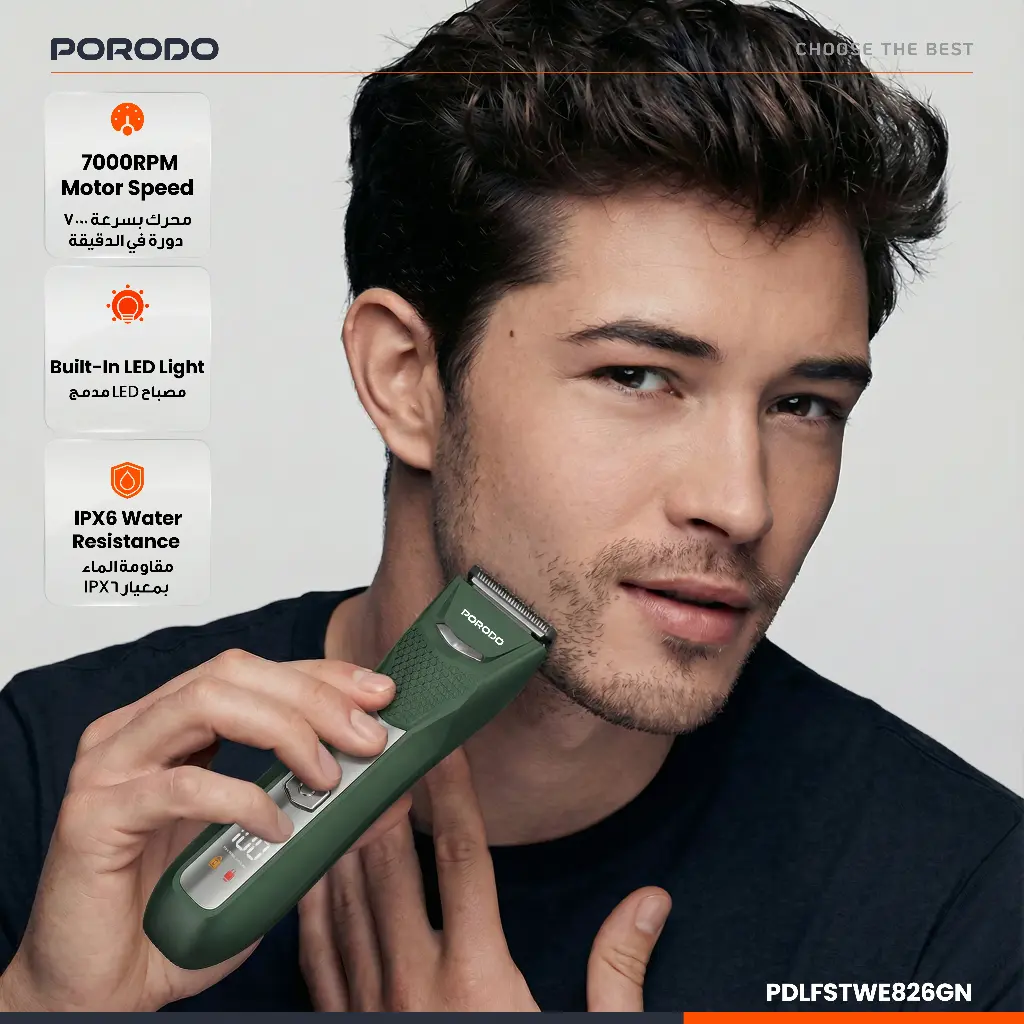 Porodo Lifestyle Menzo 600mah Rechargeable Trimmer