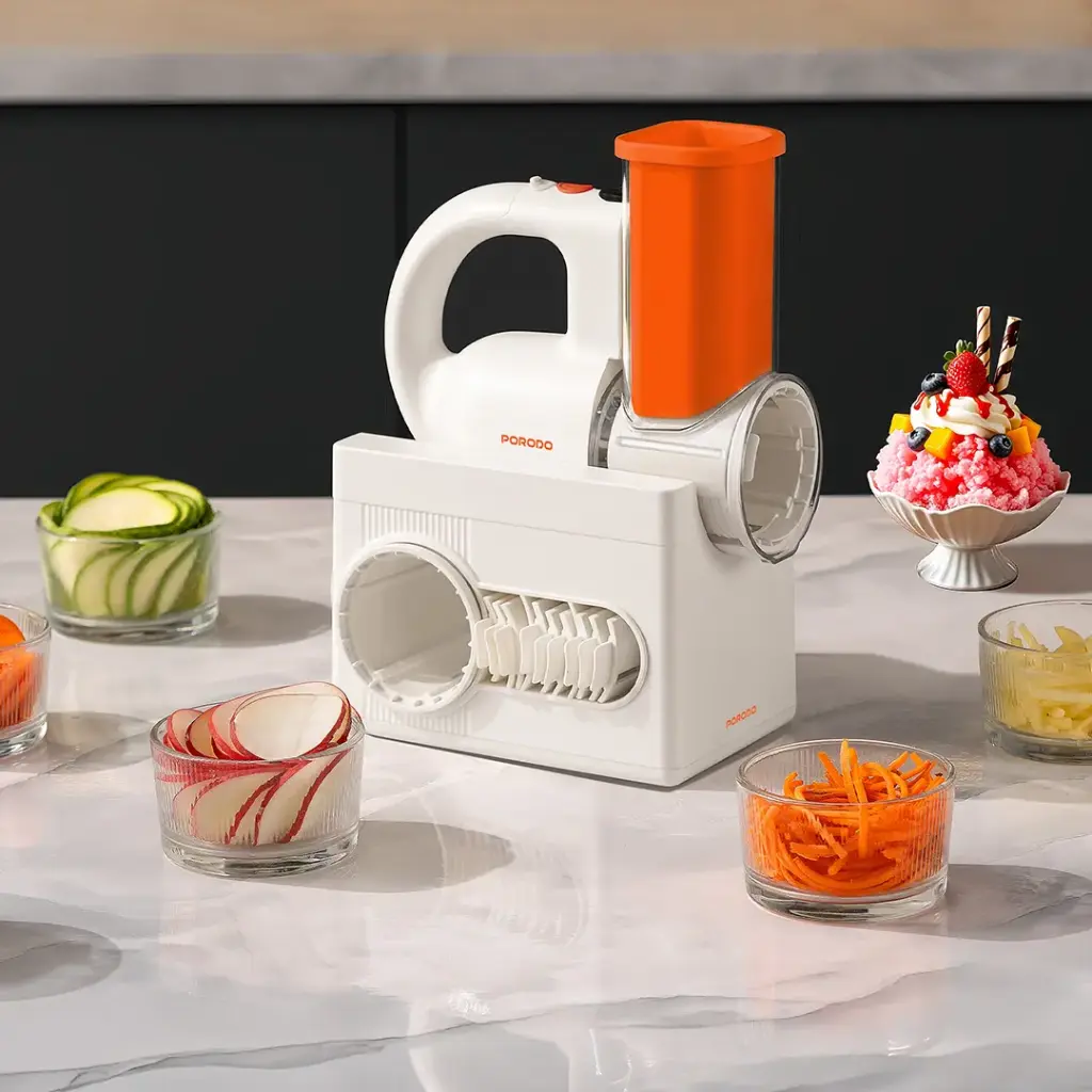 Porodo Lifestyle Fresko 1300mah Salad Maker with 4 Blades- White