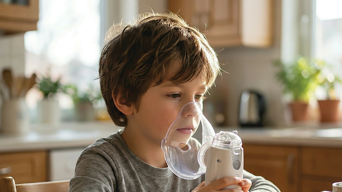 Porodo Portable Mini Nebulizer for kids and adults - White