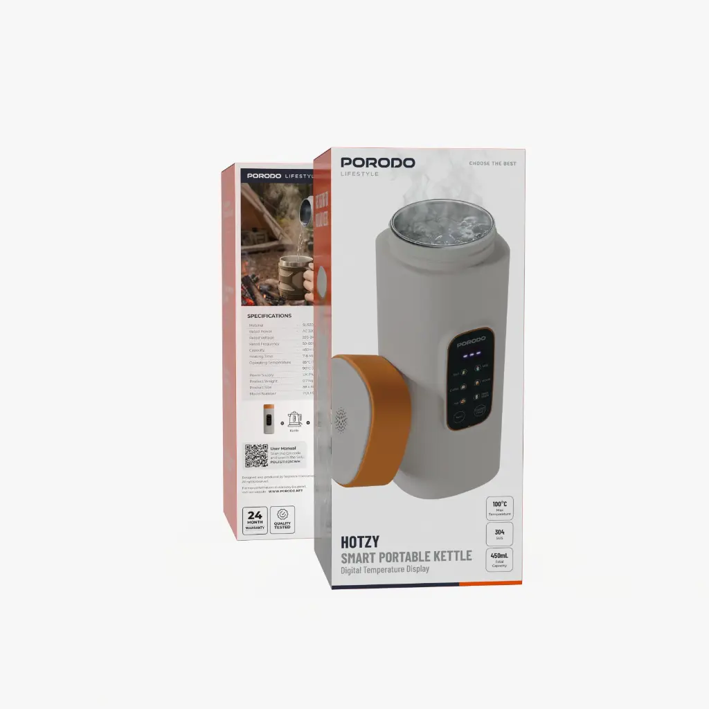 Porodo Lifestyle Portable Kettle 55ML 400w - White