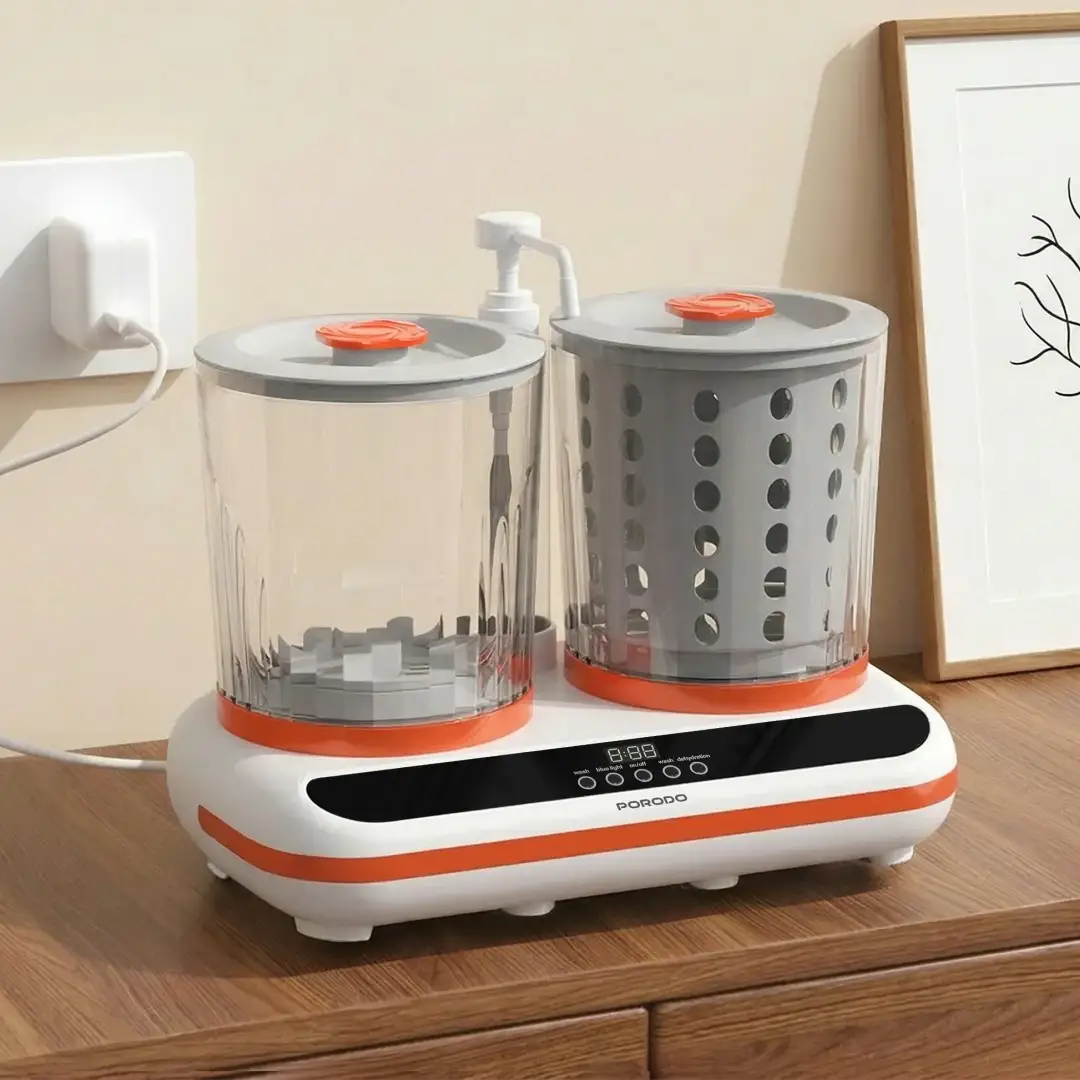 Porodo Lifestyle 2 in 1 Mini Washing Machine - White