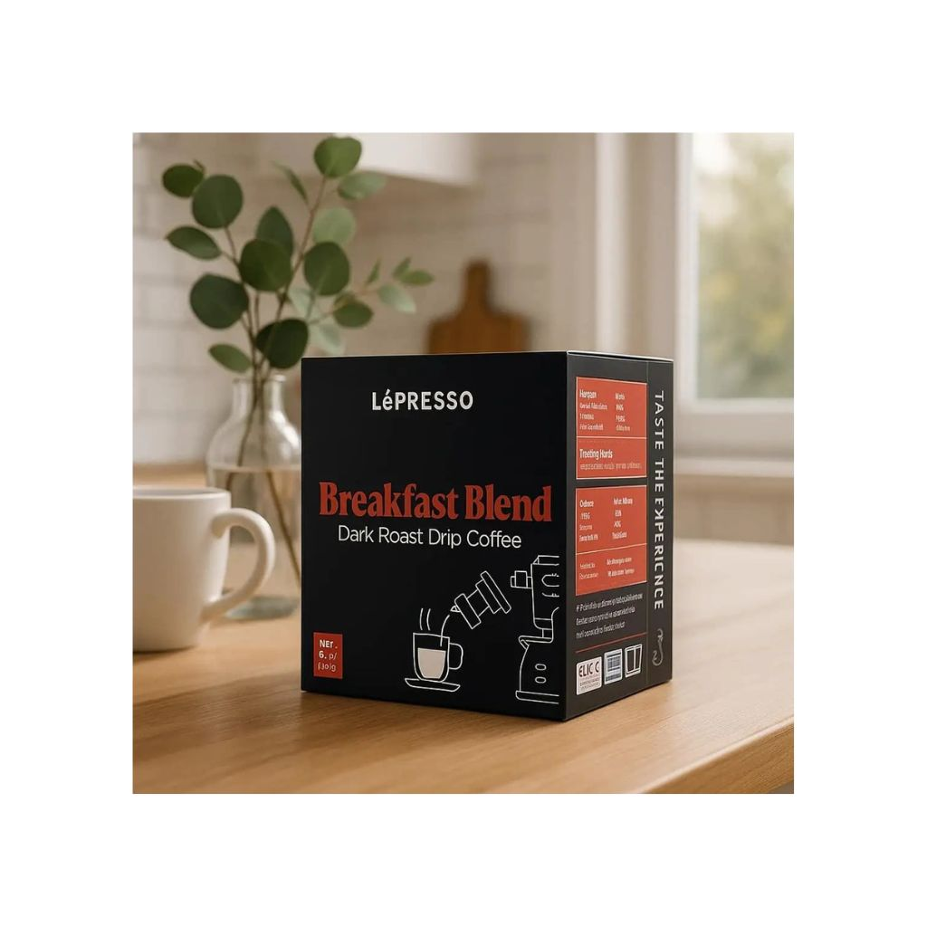 LePresso Breakfast Blend Dark Roast Drip Coffee (Pour Over Packs)