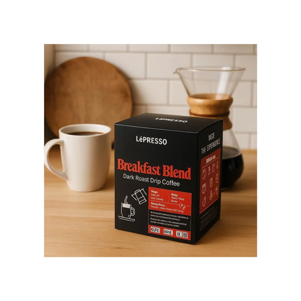 LePresso Breakfast Blend Dark Roast Drip Coffee (Pour Over Packs)