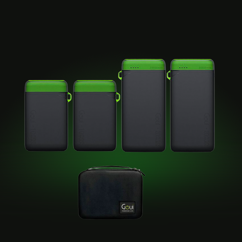 GOUI POWERING. LIFE - POWER BANK X 4 BUNDLE PWAN 10 . PWANI20 .