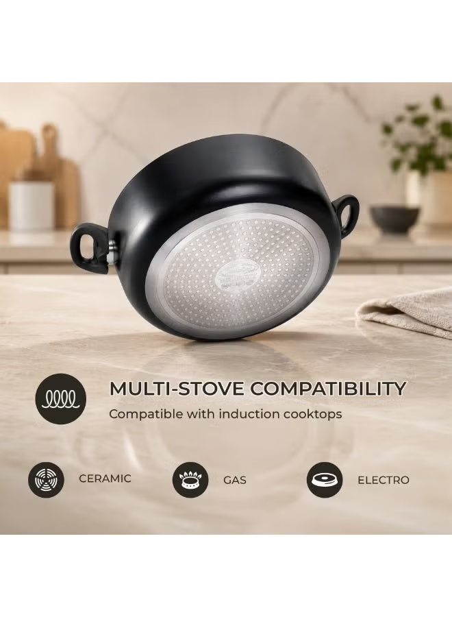 COOKLINE PRESSED ALUMINUM NONSTICK CASSEROLE 26 CM CL-1026PC