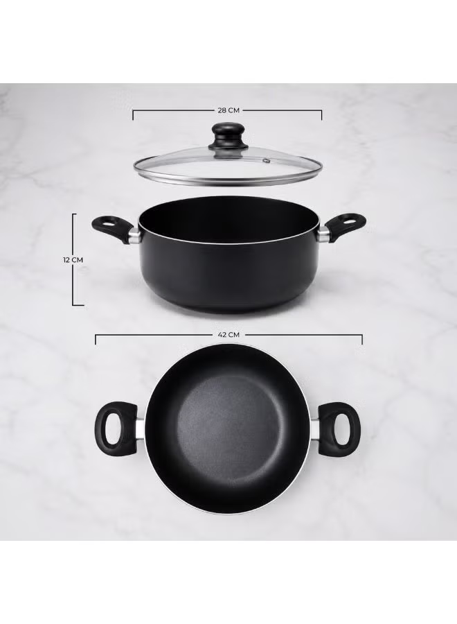 COOKLINE PRESSED ALUMINUM NONSTICK CASSEROLE 30 CM CL-1030PC