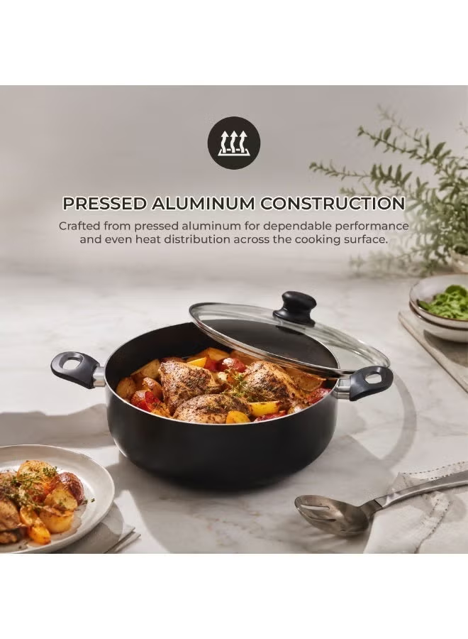 COOKLINE PRESSED ALUMINUM NONSTICK CASSEROLE 30 CM CL-1030PC