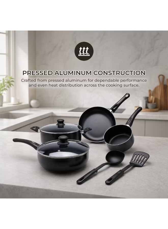COOKLINE PRESSED ALUMINUM NONSTICK COOKWARE SET 8 PCS CL-1008PS