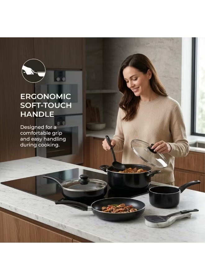 COOKLINE PRESSED ALUMINUM NONSTICK COOKWARE SET 8 PCS CL-1008PS
