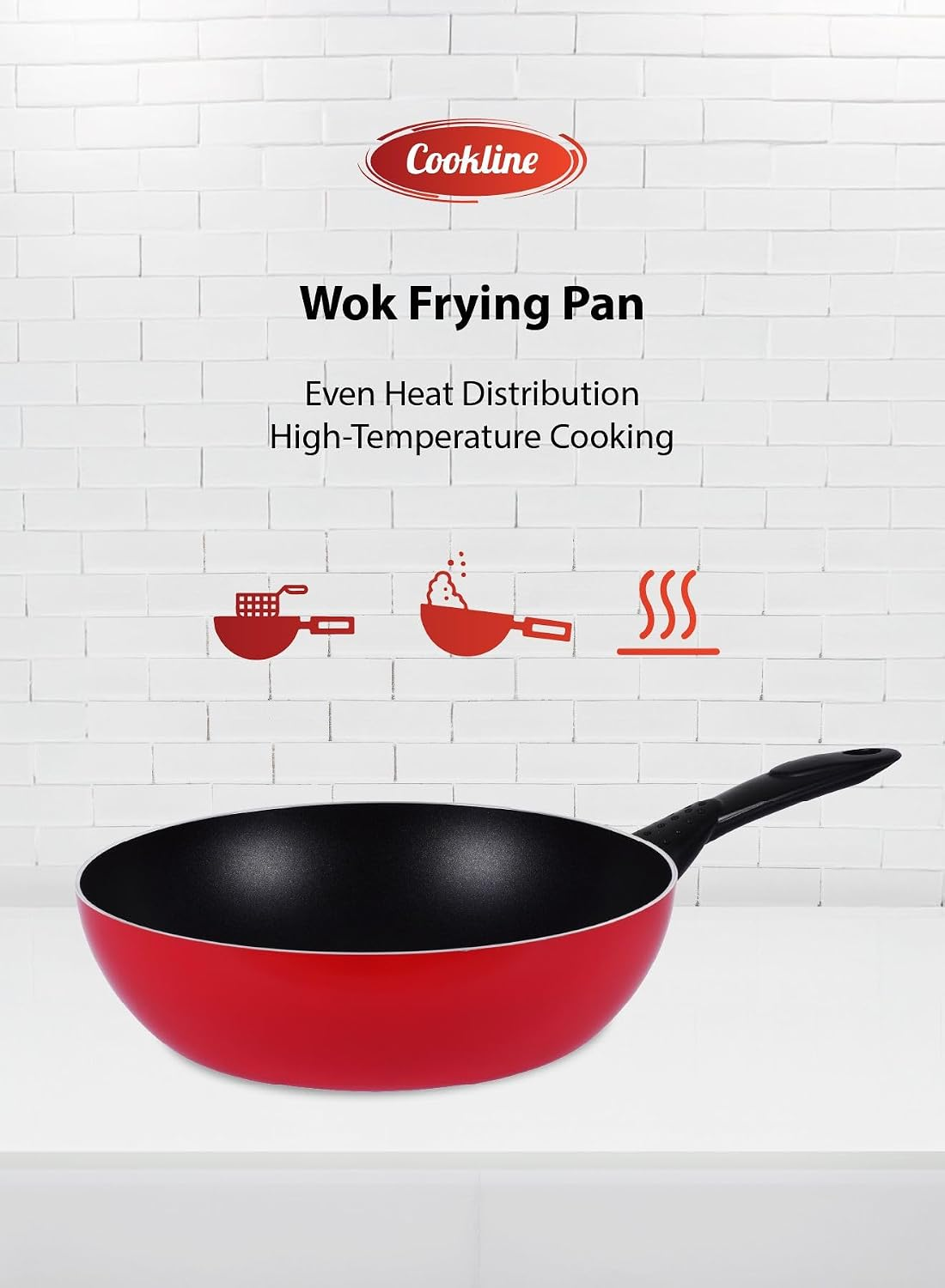 COOKLINE PRESSED ALUMINUM NONSTICK COOKWARE SET 15 PCS CL-1015PS