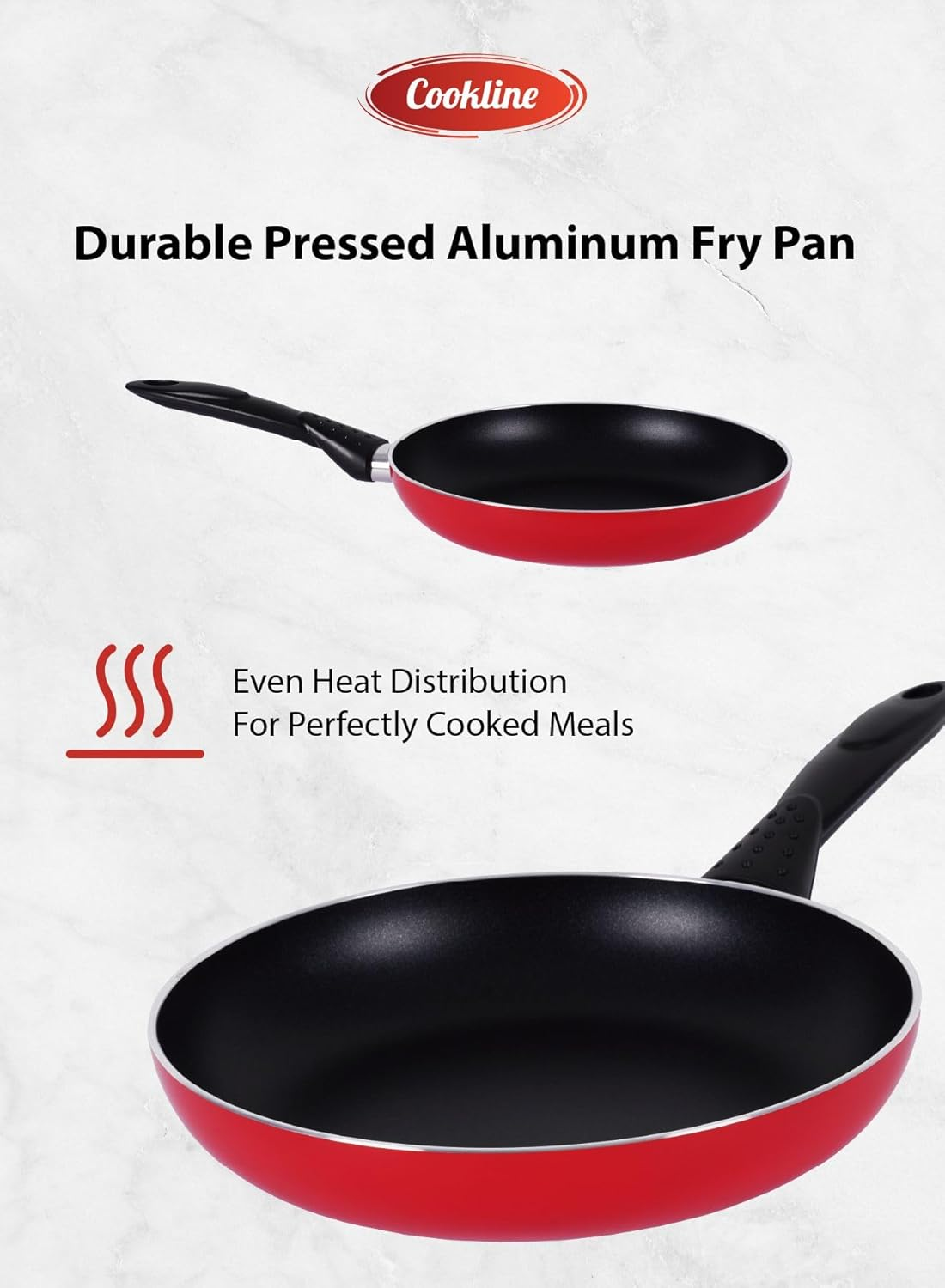 COOKLINE PRESSED ALUMINUM NONSTICK COOKWARE SET 15 PCS CL-1015PS