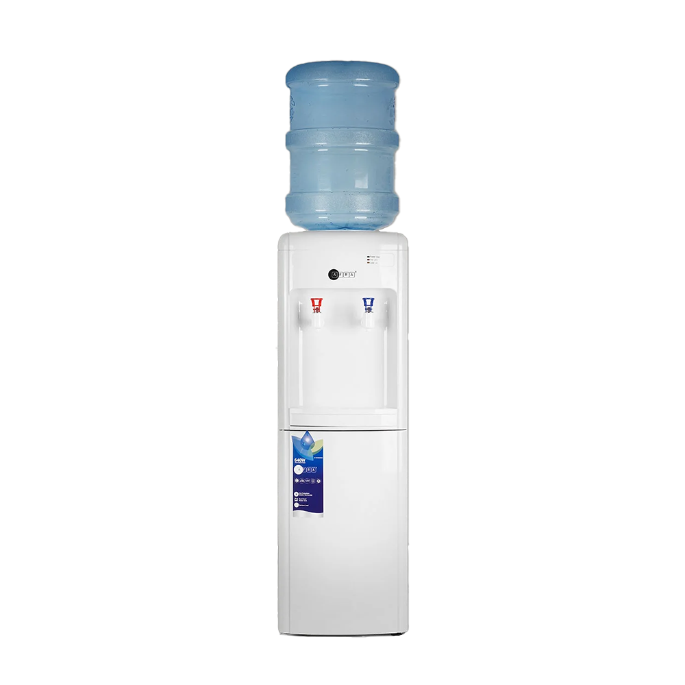 AFRA TOP LOADING WATER DISPENSER 2 TAP COVER CABINET 550W