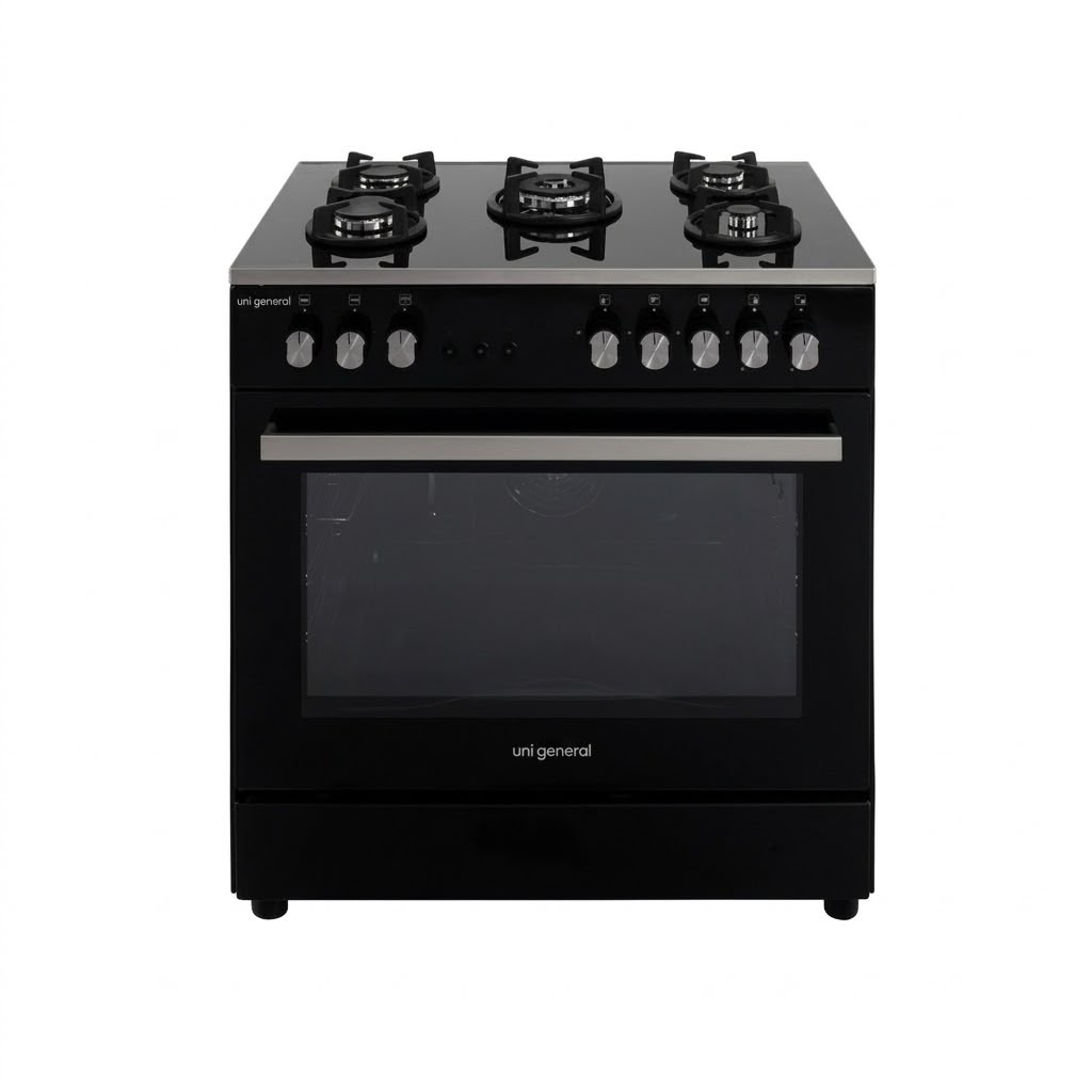 UNI GENERAL UG-90ODBG5B-B 5BURNER WITH 110LTR BLACK