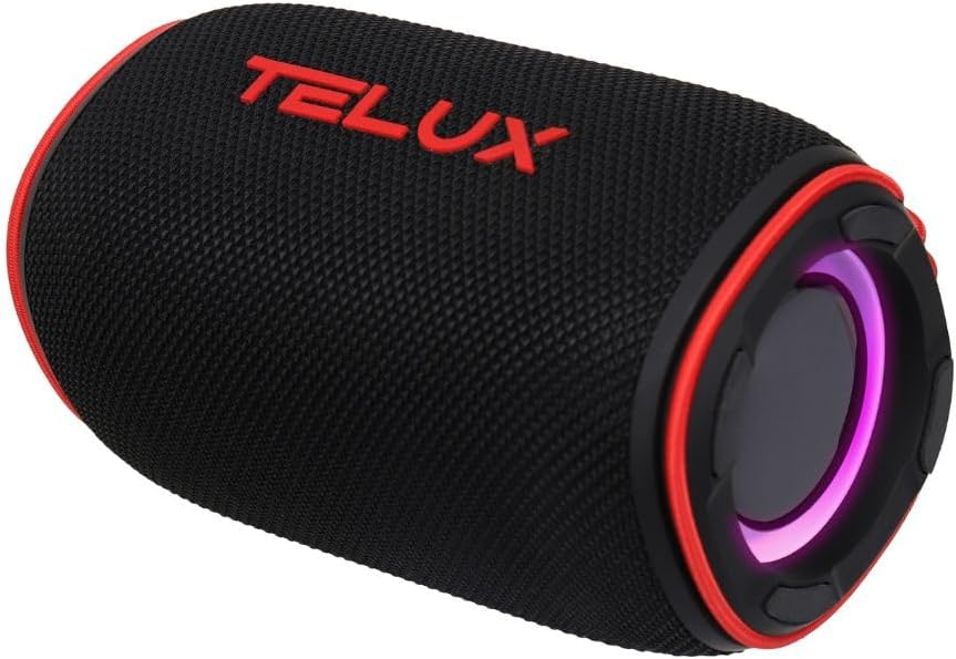 Telux HiBass5 Wireless Speaker 5W Black Red